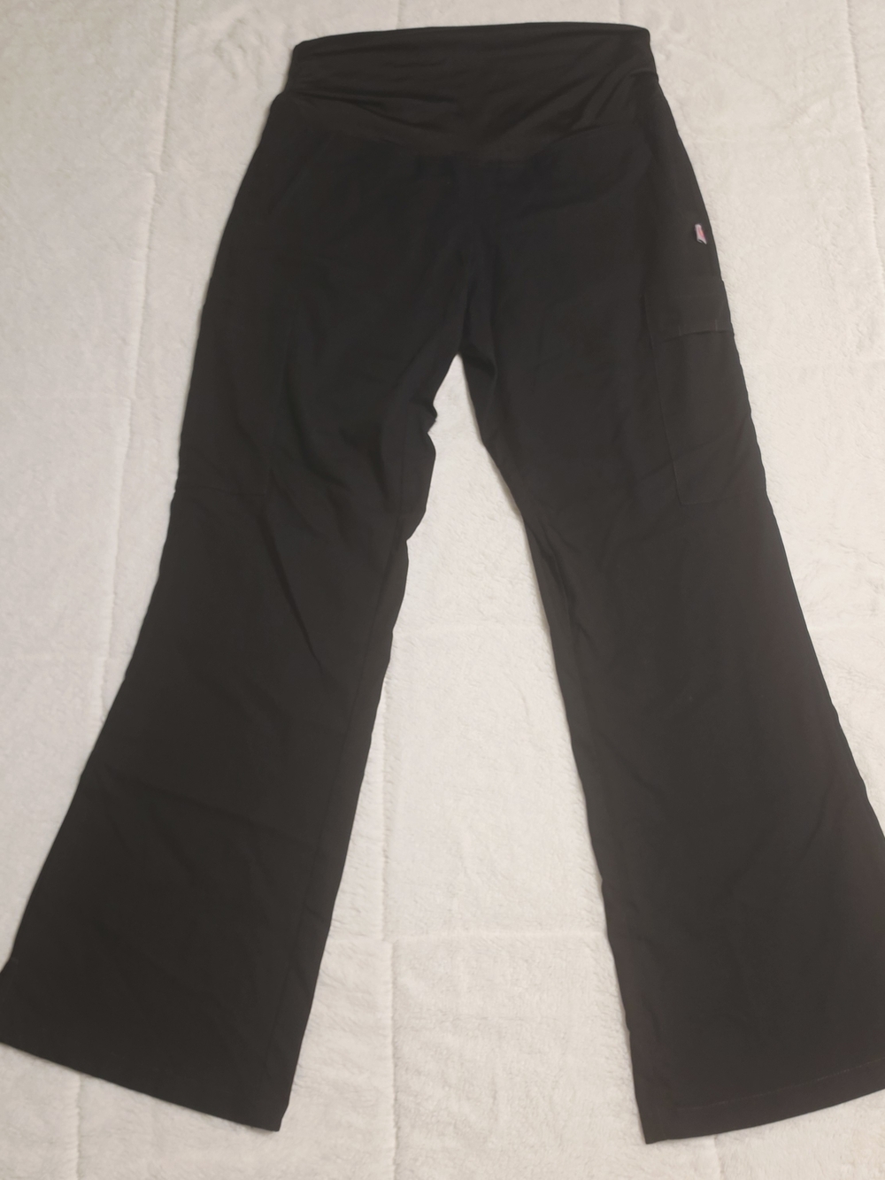 Urbane Black Boot-Cut Flare Active Pants